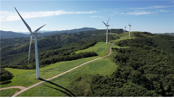 강원풍력발전 발전단지 전경. (사진제공=IBK기업은행)