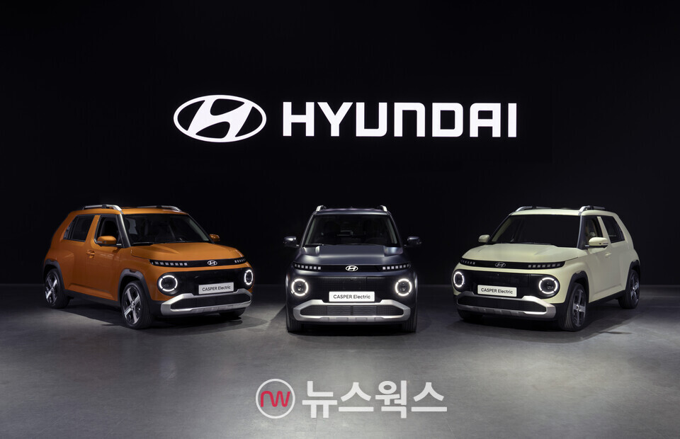 '2024 부산모빌리티쇼' 현대차관에 전시된 '캐스퍼 일렉트릭'의 모습. (사진제공=현대차)
