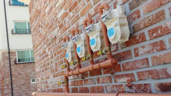 주택가에 설치된 가스 계량기. (출처=도시가스공사 페이스북)