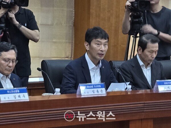 이복현 금융감독원장이 8일 여의도 금융투자협회에서 열린 '자산운용사 CEO 간담회'에서 발언하고 있다. (사진=박성민 기자)