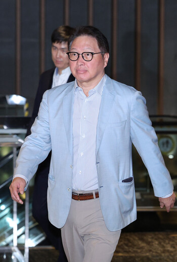 최태원 SK그룹 회장이 19일 서울 광진구 워커힐호텔에서 열린 SK 이천포럼에 참석하고 있다. (사진=뉴스1)