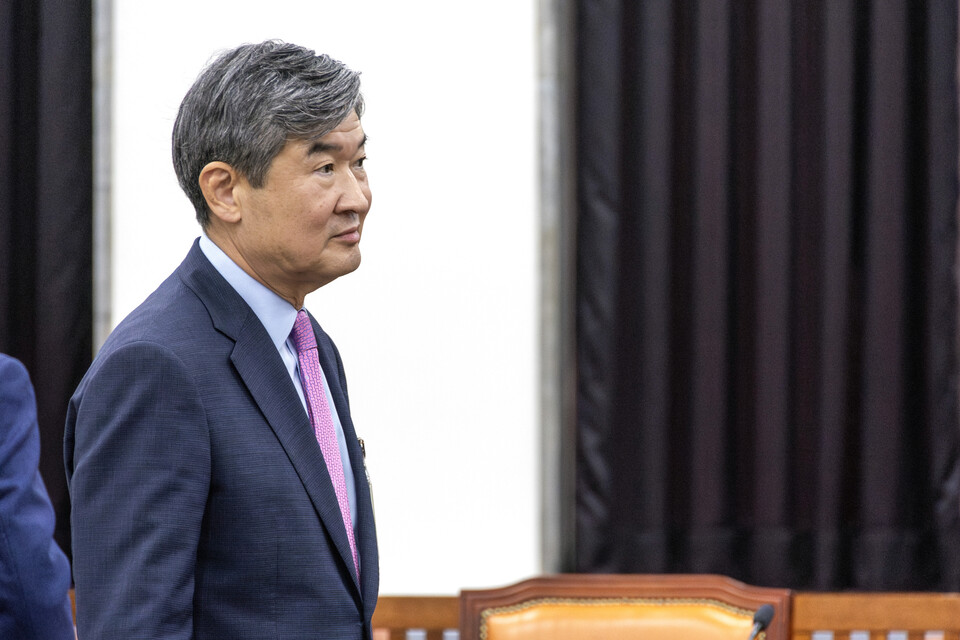 조태용 국정원장 26일 열린 국회 정보위 전체회의에 출석하고 있다. (사진=뉴스1)