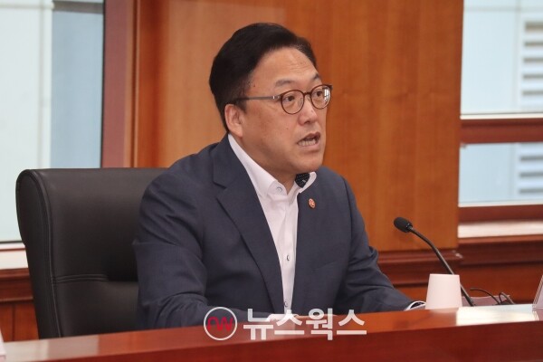 김병환 금융위원장이 29일 오전 서울 여의도 금융투자협회에서 열린 '증권업계 간담회'에서 발언하고 있다. (사진=박성민 기자)