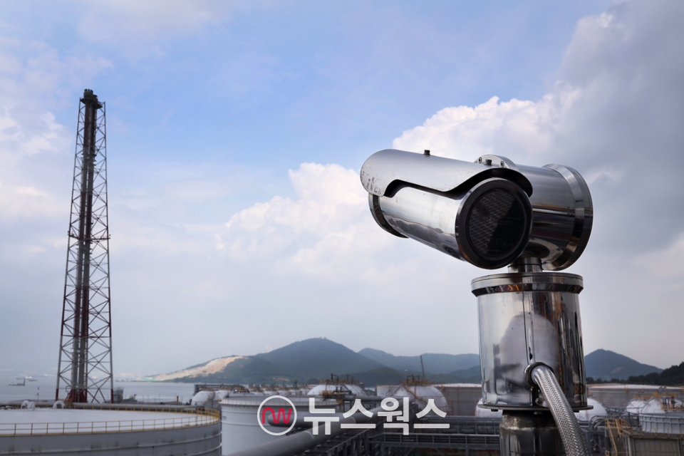GS칼텍스 AI CCTV 활용 여수공장 모니터링. (사진제공=GS칼텍스)