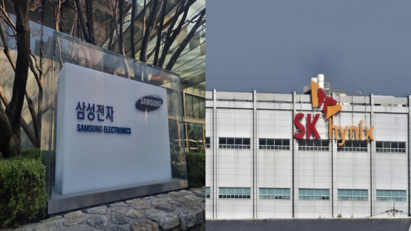 삼성전자 서초 사옥(왼쪽)과 SK하이닉스 청주 사업장. (사진=박성민 기자)
