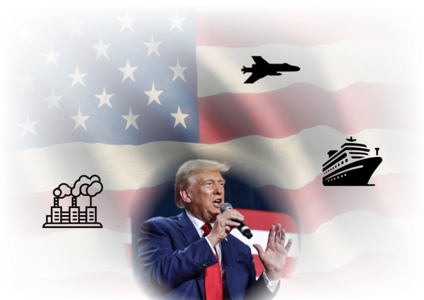 도널드 트럼프가 4년 만에 백악관으로 복귀함에 따라 경제 정책, 주식 시장에도 많은 변화의 바람이 불 것으로 보인다. (그래픽=미리캔버스)