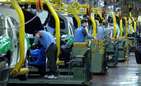 현대차 울산공장 생산 라인 모습. (사진=뉴스1)