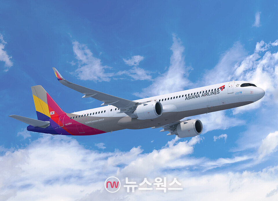아시아나항공 A321NEO 항공기. (사진제공=아시아나항공)