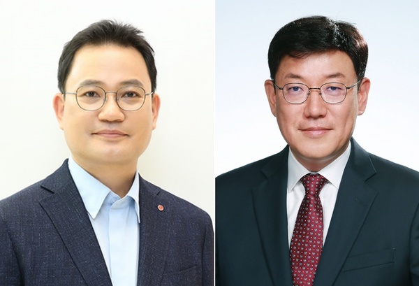 강내규 신임 CTO(왼쪽)와 노도엽 신임 CHO. (사진제공=LG생활건강)