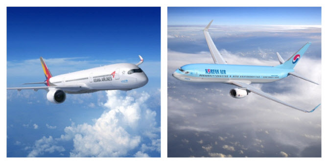 (사진제공=아시아나·대한항공)