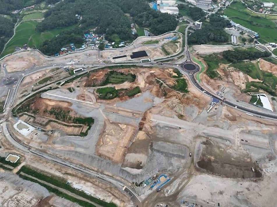 지난 7월 촬영한 SK하이닉스의 용인 반도체 클러스터가 들어설 경기도 용인시 처인구 원삼면 일대 (사진제공=SK하이닉스)