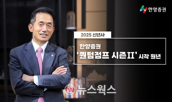 임재택 한양증권 대표가 2025년 신년사를 발표했다. (사진제공=한양증권)