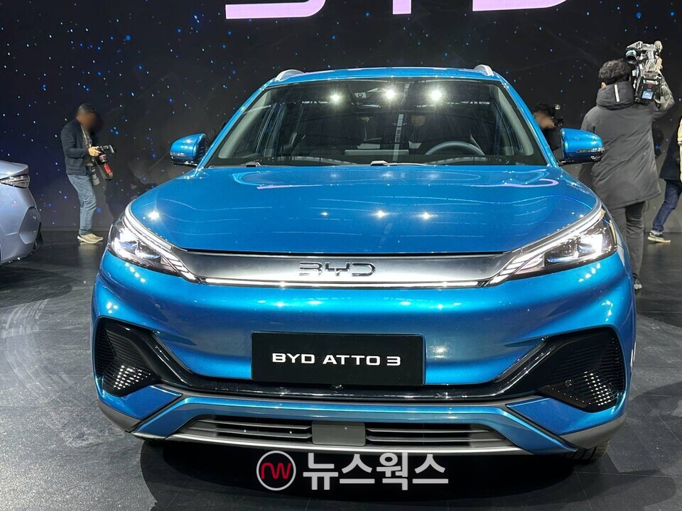 BYD의 소형 전기 스포츠유틸리티차(SUV) '아토3'. (사진=정현준 기자)