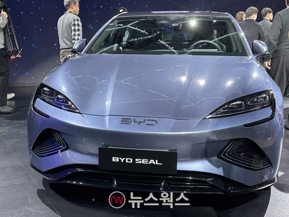 BYD의 중형 전기 세단 '씰'. (사진=정현준 기자)