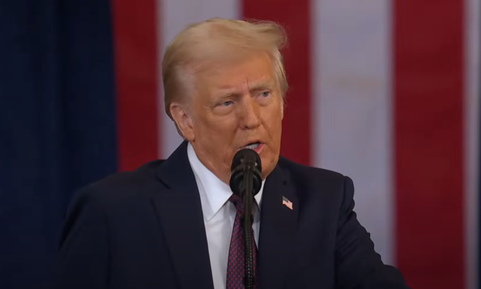 도널드 트럼프미국 대통령이 취임사를 통해 "미국의 황금시대는 이제 시작된다"라고 선언하고 있다. (출처=도널드 트럼프 유튜브 채널)