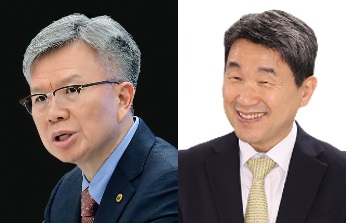 김택우(왼쪽) 의협 회장과 이주호 부총리. (사진제공=의협, 교육부)