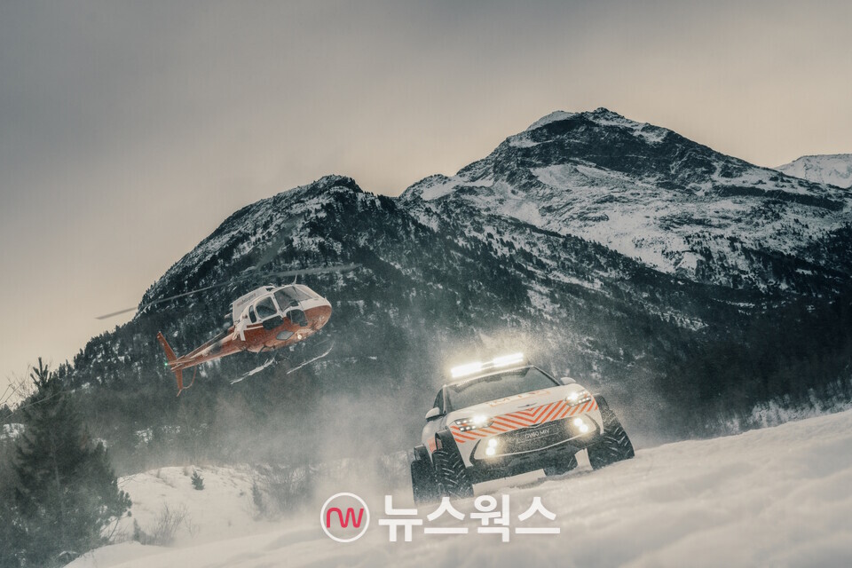 제네시스의 'GV60 다목적 험로주행 콘셉트카'. (사진제공=제네시스)