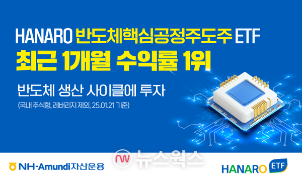 레버리지 상품을 제외한 올해 ETF 수익률 1위는 NH아문디자산운용의 'HANARO 반도체핵심공정주도주 ETF'가 차지했다. (사진제공=금융투자협회)