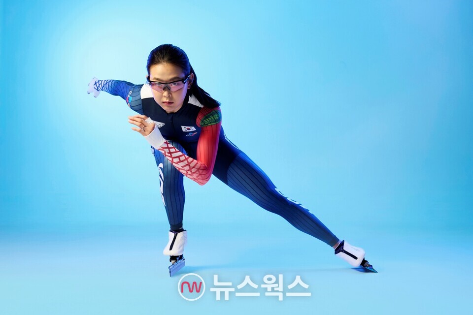 스피드스케이팅 국가대표 김민선 선수. (사진제공=CJ그룹)