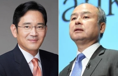이재용(왼쪽) 삼성전자 회장과 손정의 소프트뱅크그룹 회장. (사진=각 사)
