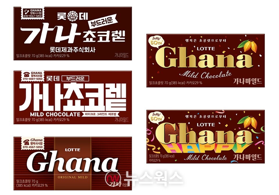 롯데웰푸드의 가나초콜릿 제품. (사진제공=롯데웰푸드)