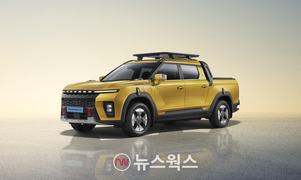 KGM의 전기 픽업트럭인 '무쏘EV'. (사진제공=KGM)