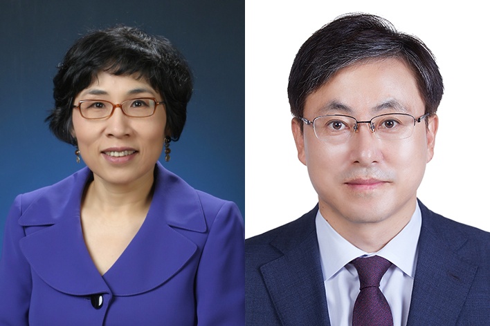 KB금융지주는 사외이사후보추천위원회를 열고 차은영(왼쪽부터) 이화여대 교수와 김선엽 이정회계법인 대표를 신임 사외이사 후보로 추천했다. (사진제공=KB금융지주)