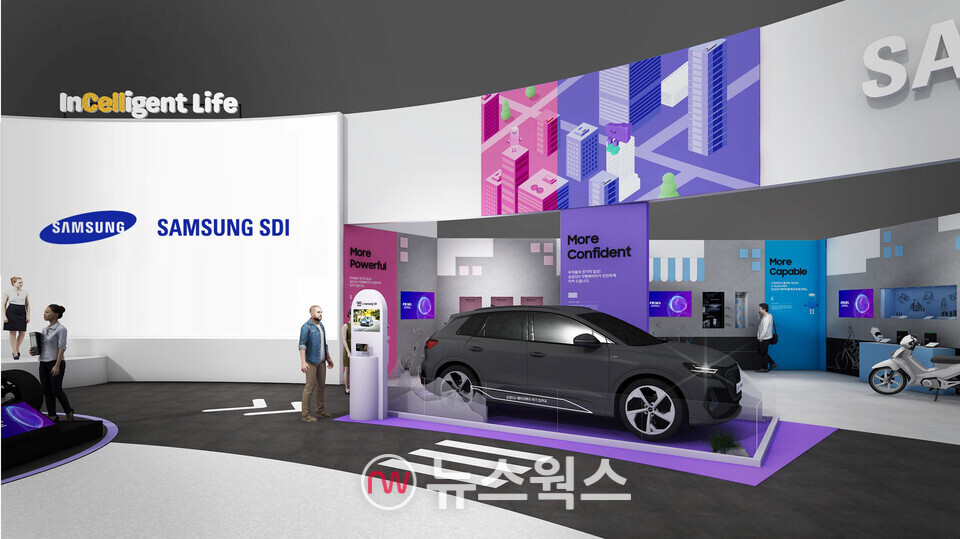 '인터배터리(INTERBATTERY) 2025' 삼성SDI의 부스 조감도. (사진제공=삼성SDI)