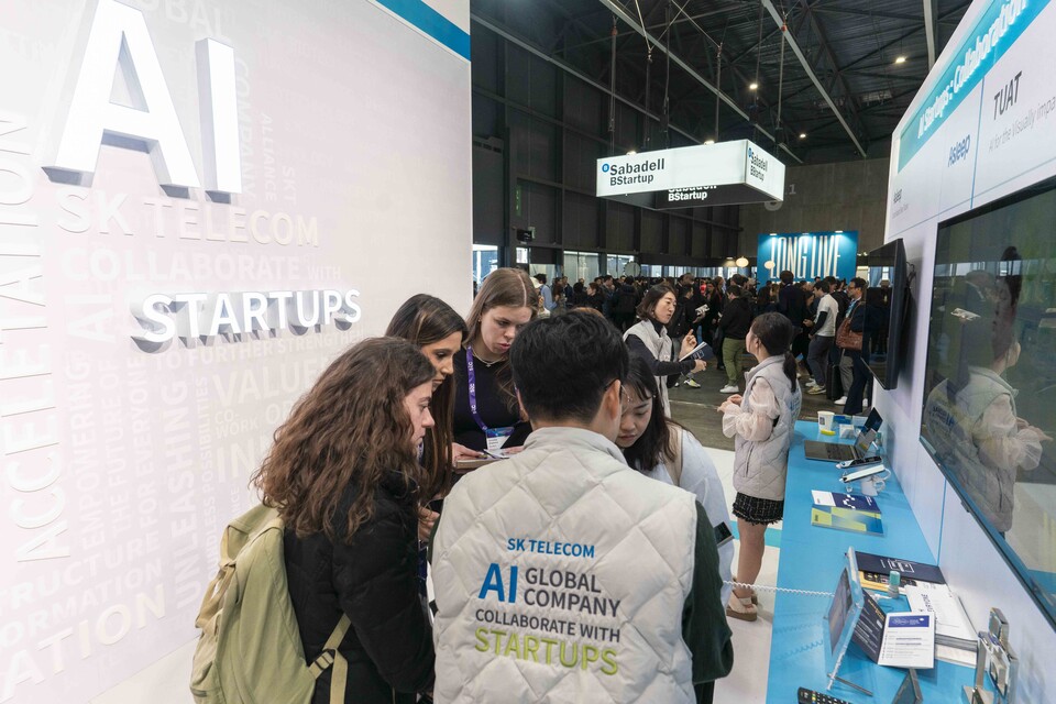 MWC24 부대행사인 4YFN의 SK텔레콤 부스. (사진제공=SK텔레콤)