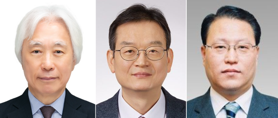 왼쪽부터 유태호 태광산업 대표, 김대현 흥국생명 대표, 유재준 HK금융파트너스 대표 내정자. (사진제공=태광그룹)