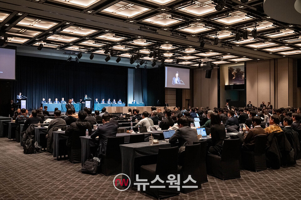 지난 1월 고려아연 임시 주주총회가 서울 용산구 그랜드 하얏트 서울에서 진행되고 있다. (사진제공=고려아연)