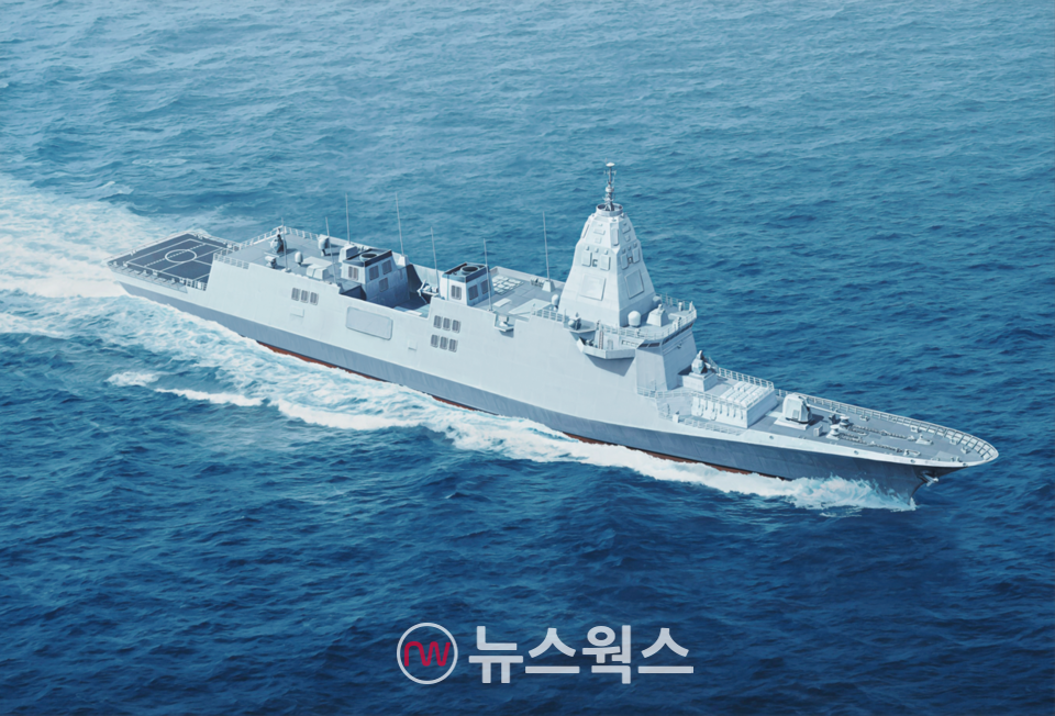 HD현대중공업의 한국형 차세대구축함(KDDX) 조감도. (사진제공=HD현대중공업)
