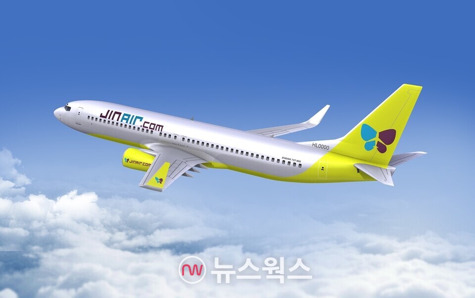 진에어 'B737-800'. (사진제공=진에어)