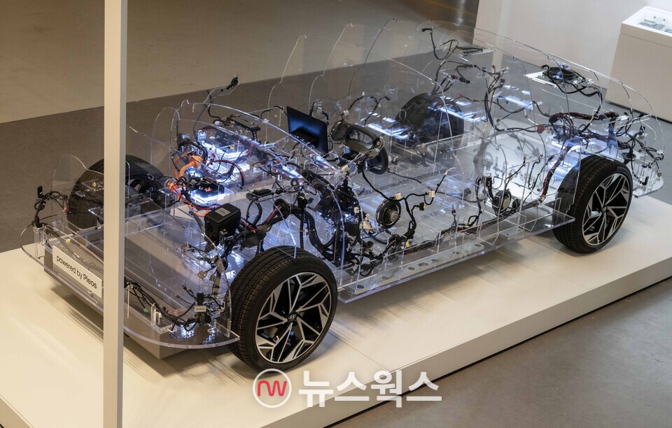 '플레오스 25'에서 공개한 E&E 아키텍처. (사진제공=현대차그룹)