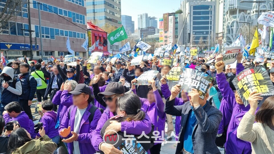 윤석열 대통령 파면 선고 직후 모습. (사진=손일영 기자)