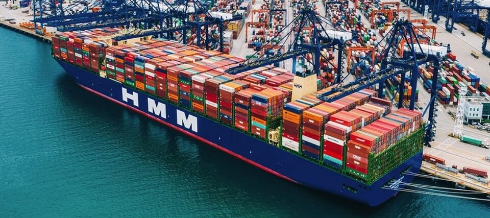 선적중인 컨테이너선. (사진제공=HMM)