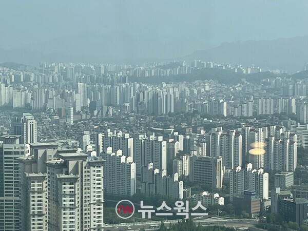 서울 중구 남산에서 바라본 아파트 단지. (사진=뉴스웍스DB)