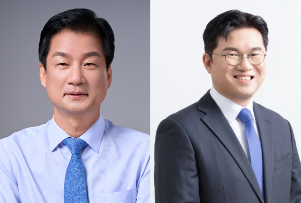 이재명 대선후보 경선캠프 법률지원단장에 인선된 박균택(왼쪽)·정준호 의원. (사진제공= 박균택·정준호 의원실)