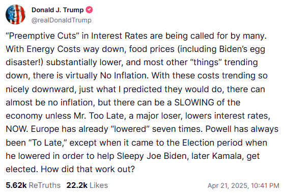 (출처=트럼프 트루스 소셜)