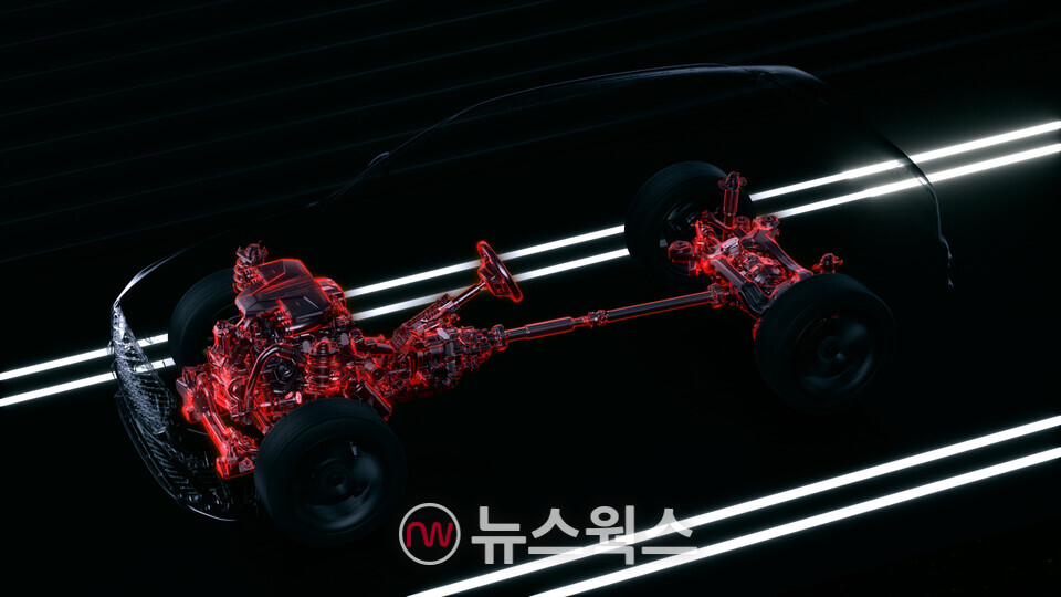 '테크놀로지 바이 제네시스'에서 스포츠 플러스 모드가 소개되고 있다. (사진제공=제네시스)