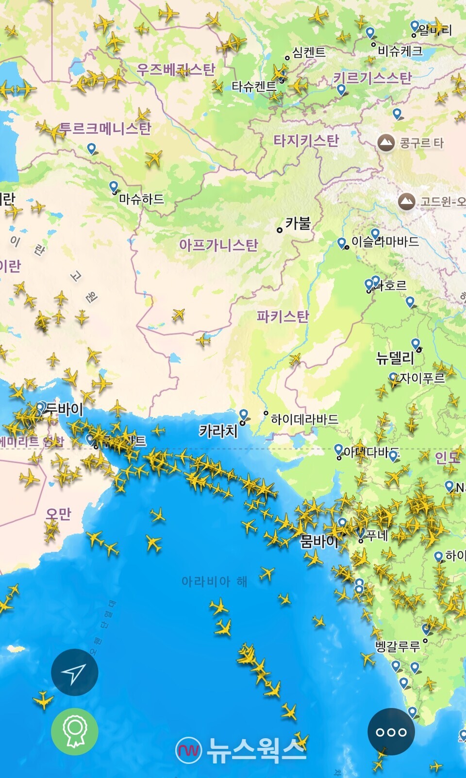 인도-파키스탄 충돌 여파…대한항공, 인천-두바이 노선 우회 운항 < 자동차/항공 < 산업 < 기사본문 - 뉴스웍스