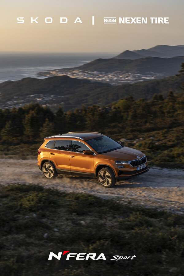 넥센타이어가 스코다 스포츠유틸리티차(SUV) 카록(KAROQ)에 신차용 타이어로 '엔페라 스포츠'를 공급한다. (사진제공=넥센타이어)