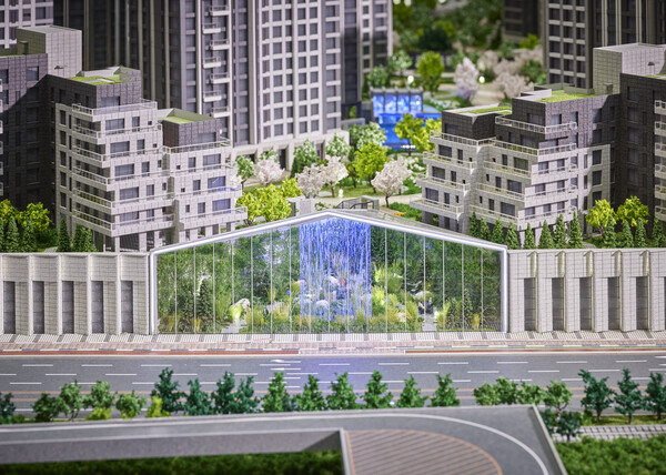 '아크로 한남' 홍보관. (사진제공=DL이앤씨)