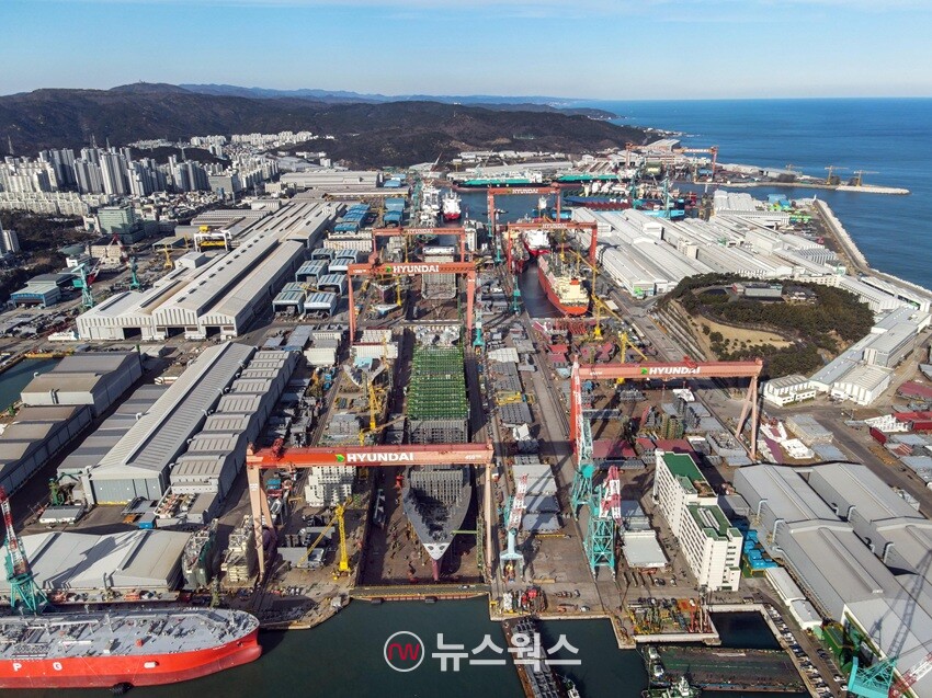 울산 HD현대중공업 야드. (사진제공=HD한국조선해양)