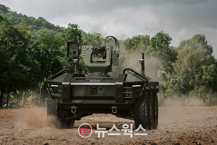 현대로템이 개발한 다목적 무인차량 HR-셰르파. (사진제공=현대로템)