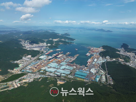 한화오션 거제사업장 전경. (사진제공=한화오션)