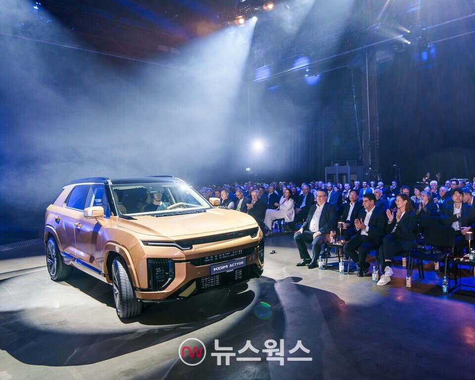 KGM은 지난 2월 독일에서 대규모 딜러 콘퍼런스를 개최하고 액티언을 비롯해 다양한 신차를 공개했다. (사진제공=KGM)