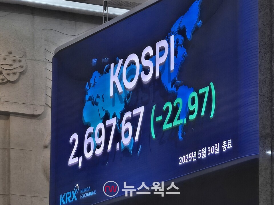 지난달 30일 종가 기준 코스피 지수. (사진=박성민 기자)