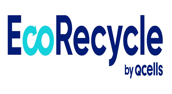 한화솔루션 큐셀부문 미국 태양광 모듈 재활용 사업 브랜드 ‘에코리사이클 바이 큐셀’ CI. (이미지제공=한화솔루션)
