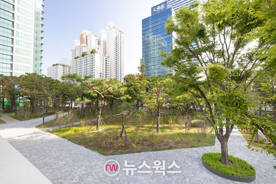 대한항공이 지난 2022년 1차 '그린 스카이패스'로 도심 숲 조성에 참여한 서울 양천구 오목공원. (사진제공=대한항공)